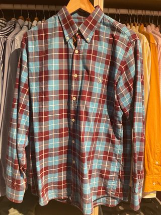 camisa cuadros Elganso