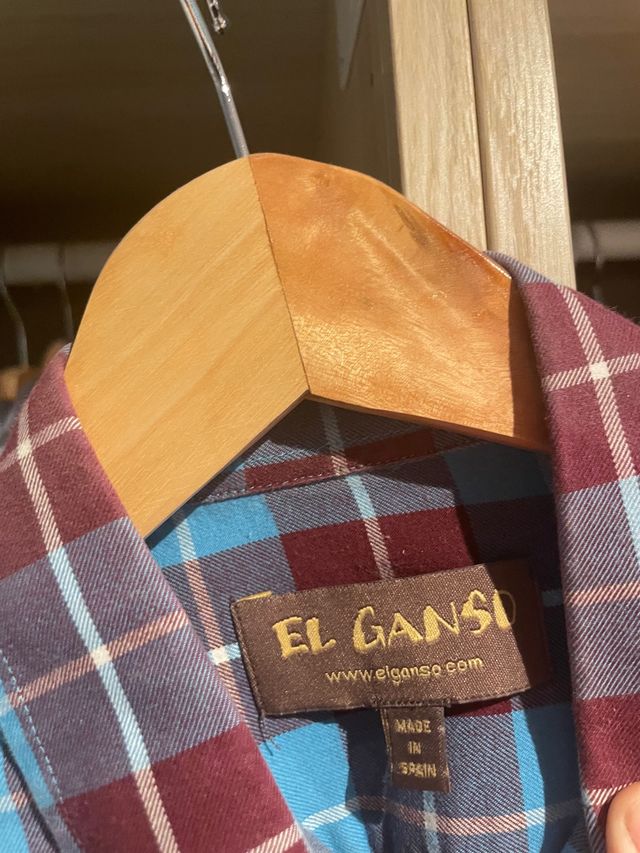 camisa cuadros Elganso