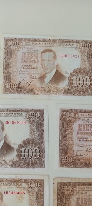 Billete de 100 pesetas 1953