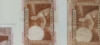 Billete de 100 pesetas 1953