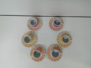 Juego de 6 tazas de café c/platillo nuevas