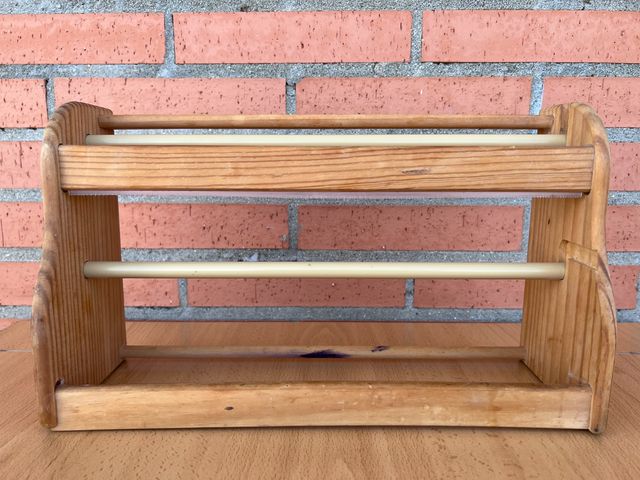 PORTARROLLOS DE MADERA COCINA