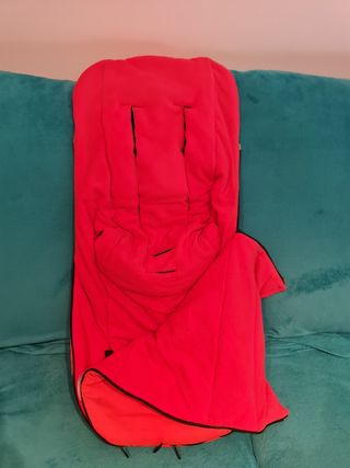 saco invierno bugaboo bee 5 rojo neon