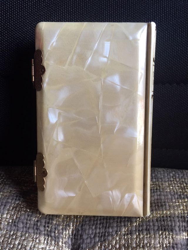 LIBRO DE 1ª COMUNIÓN ANTIGUO - TAPAS DE NÁCAR