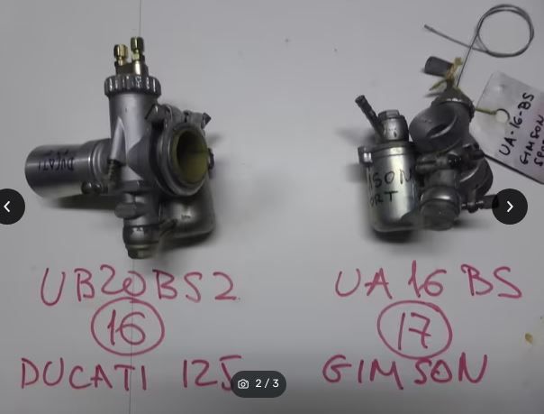 Carburadores DEL LORTO de moto clásica, repuesto