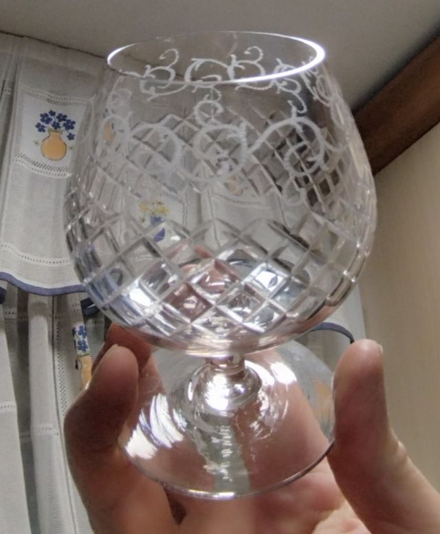 Copas de cristal talladas