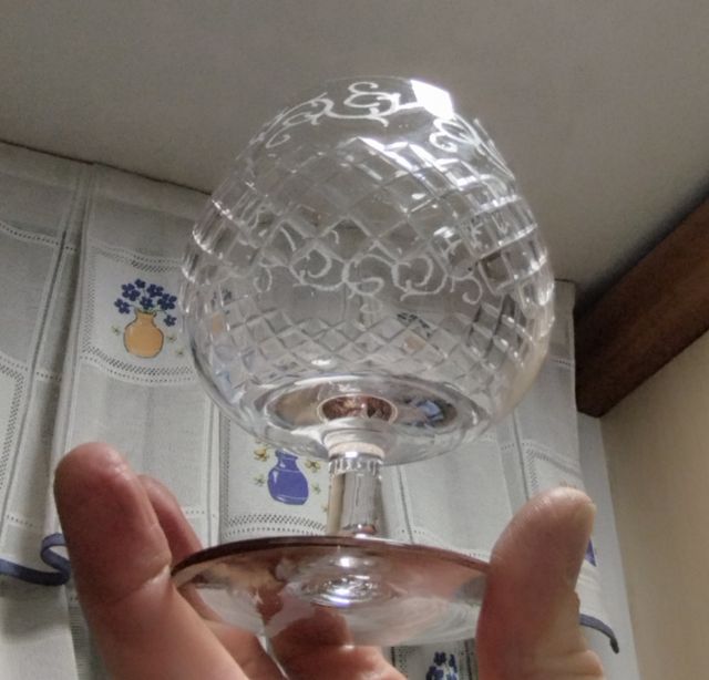 Copas de cristal talladas