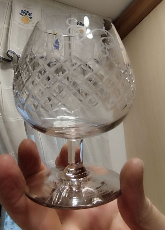 Copas de cristal talladas