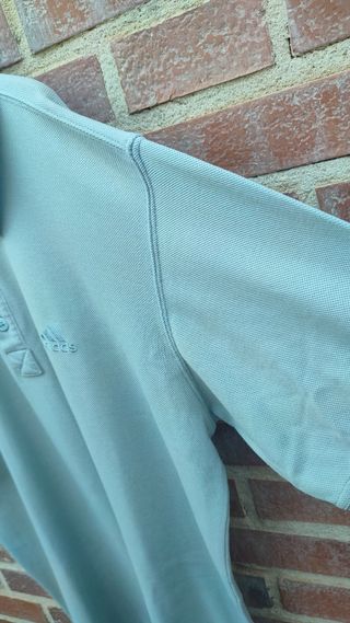 Polo Adidas vintage 90s gris y2k ⚪