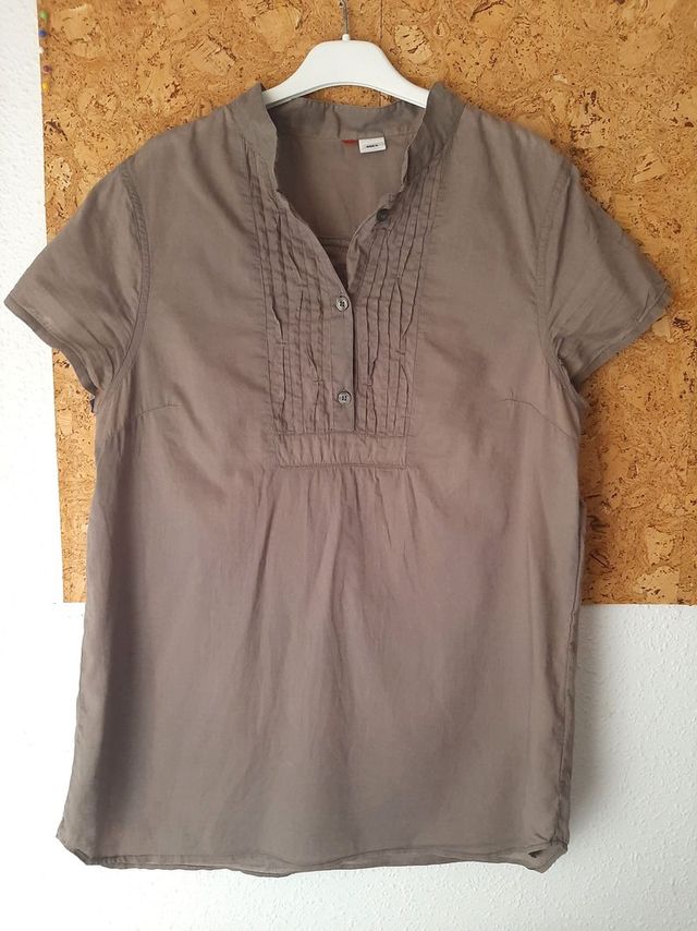 Camisa manga corta fresquita color verde militar