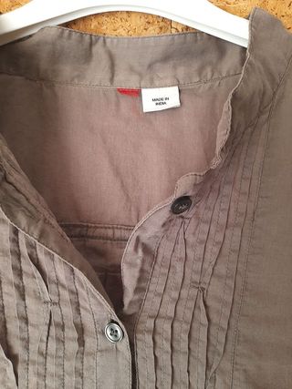 Camisa manga corta fresquita color verde militar