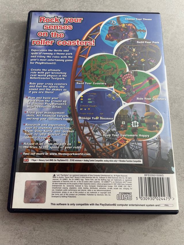 Theme Park World PS2