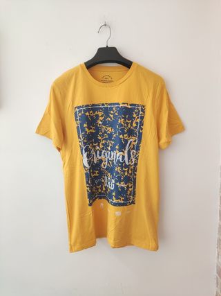 Camiseta amarilla Jack & Jones 
