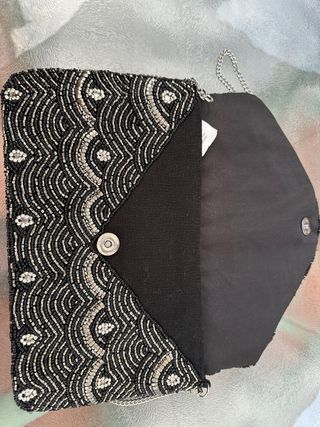 Bolso fiesta con pedrería, nuevo con etiqueta 