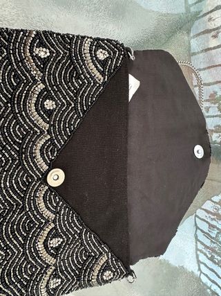 Bolso fiesta con pedrería, nuevo con etiqueta 
