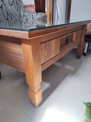 MESA DE CENTRO RÚSTICA