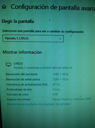  tarjeta gráfica Nvidia GeForce 9500 GT de 1Gb