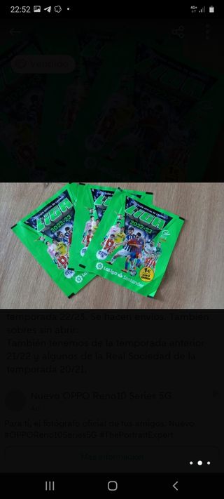 Cromos de la liga de fútbol