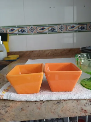 Juego 5 tazas café ceramica