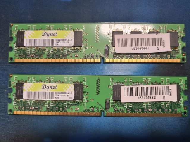 Memorias RAM Dynet DDR2 2x2 GB 