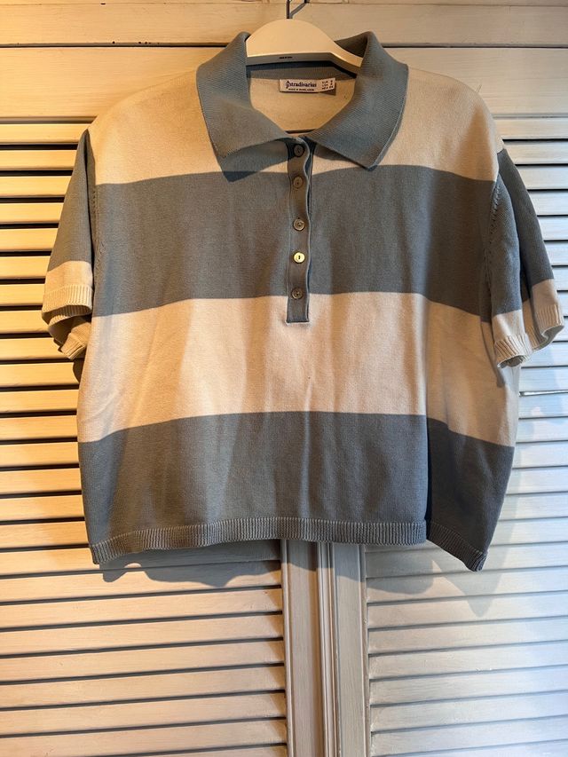 Polo de punto de rayas