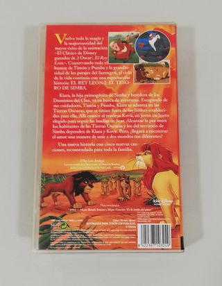 Película Vhs Rey León 2. El tesoro de Simba