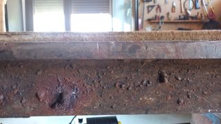 MESA DE TRABAJO DE HIERRO MAZIZO DE