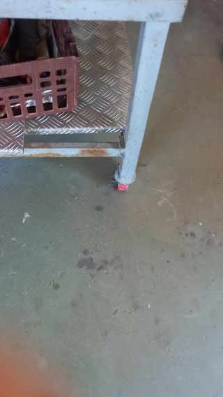 MESA DE TRABAJO DE HIERRO MAZIZO DE
