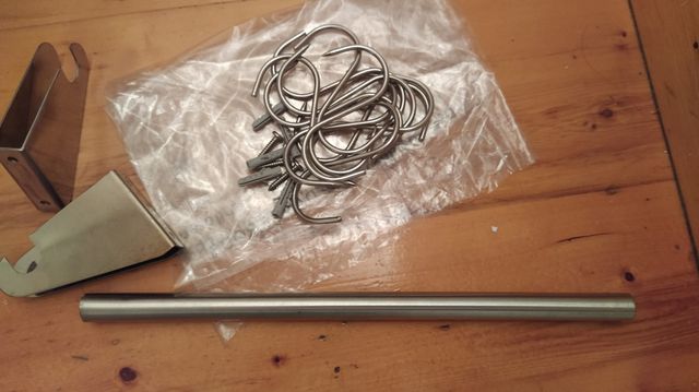 Colgador embutidos acero inoxidable