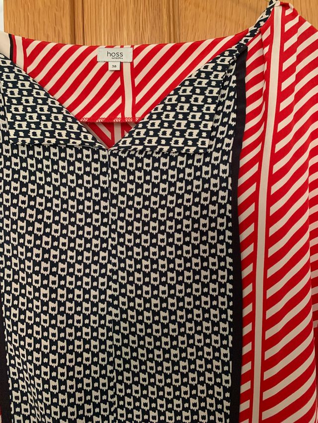 vestido 100% seda hoss intropia