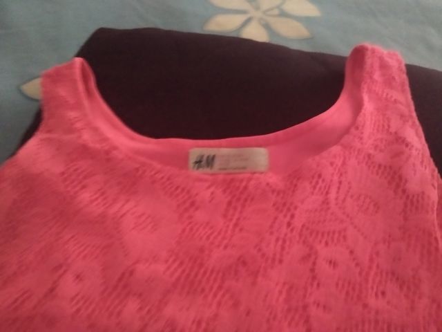 Vestido calado niña +  regalo horquilla de pelo