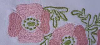 Parure letto matrimoniale ricamati vintage Zucchi