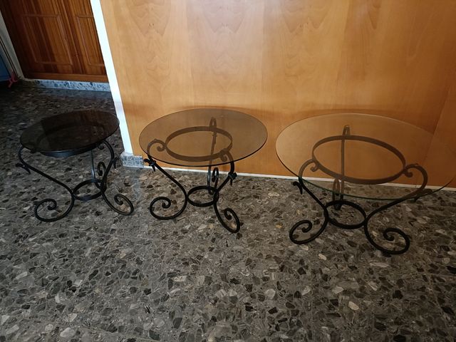 Mesas hierro forjado