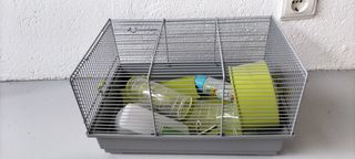 Jaula Hámsters, con bebederos, rueda,escalera..