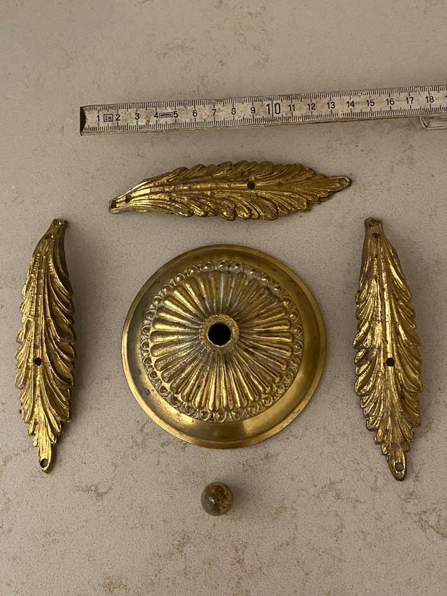 Petali ottone lampada 