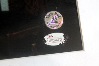 Marco con imagen firmada Magic y Bird Dream Team