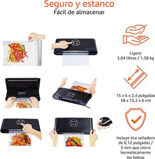 Selladora al vacío Amazon Basics costura de 30 cm