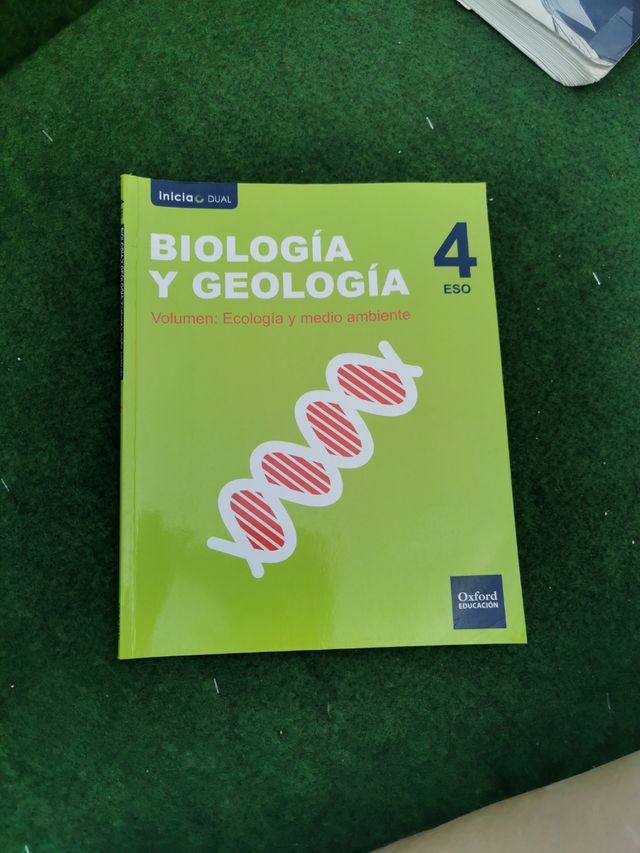 Libro de biología y geología de 4°ESO 
