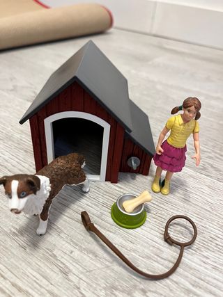 Lote casa perro schleich