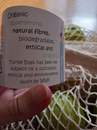 Turtle bag de algodón orgánico 100% handmade