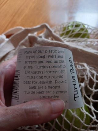 Turtle bag de algodón orgánico 100% handmade