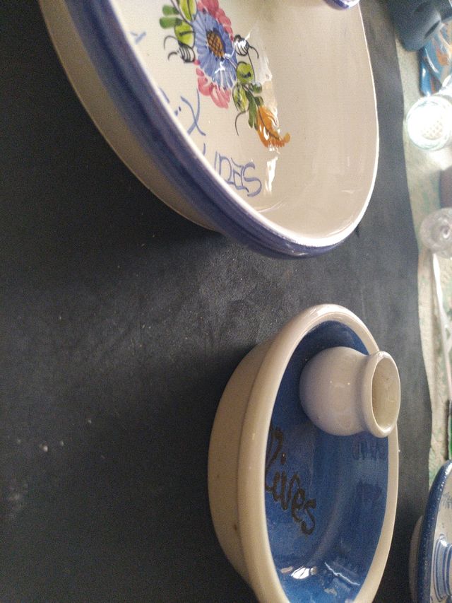 Par de lindos platos para aceitunas