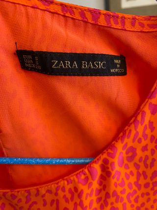 Vestido estampado zara