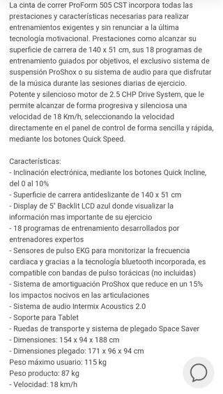 Cinta de correr