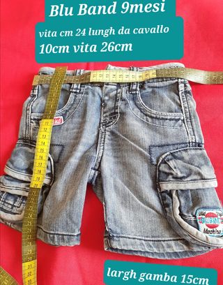 pantaloncino 9mesi BluBand jeans