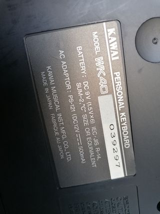 Teclado piano KAWAI Wk40