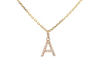 Cadena de oro 9K con inicial (a elegir) 