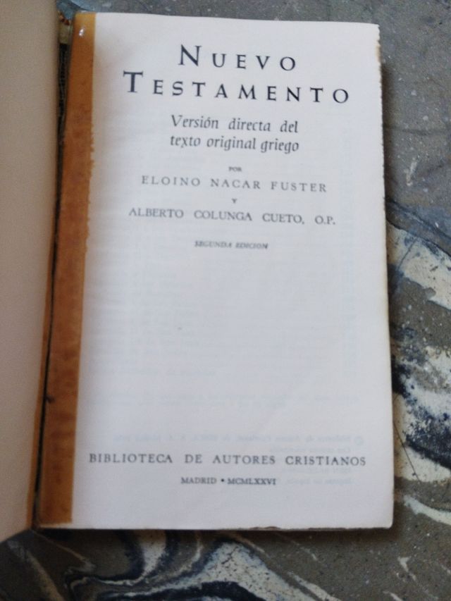 Nuevo testamento.