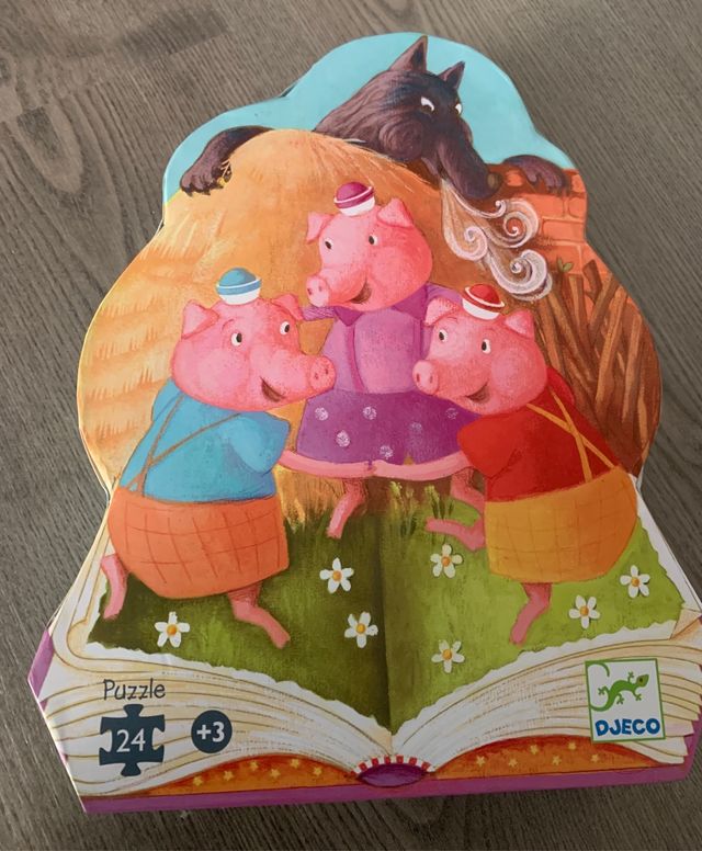 Puzzle Djeco Los 3 cerditos 24 piezas