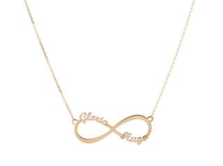 Cadena de oro 9K con colgante infinito 